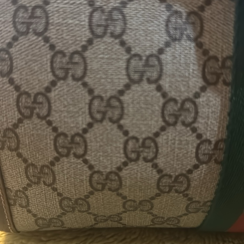 Gucci Ophidia Cherry Clutch-EUC Velcro Closure Added D Rings & Unbranded Strap - Picture 5 of 15